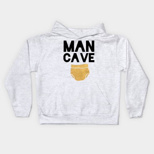 Man Cave Kids Hoodie by deificusArt